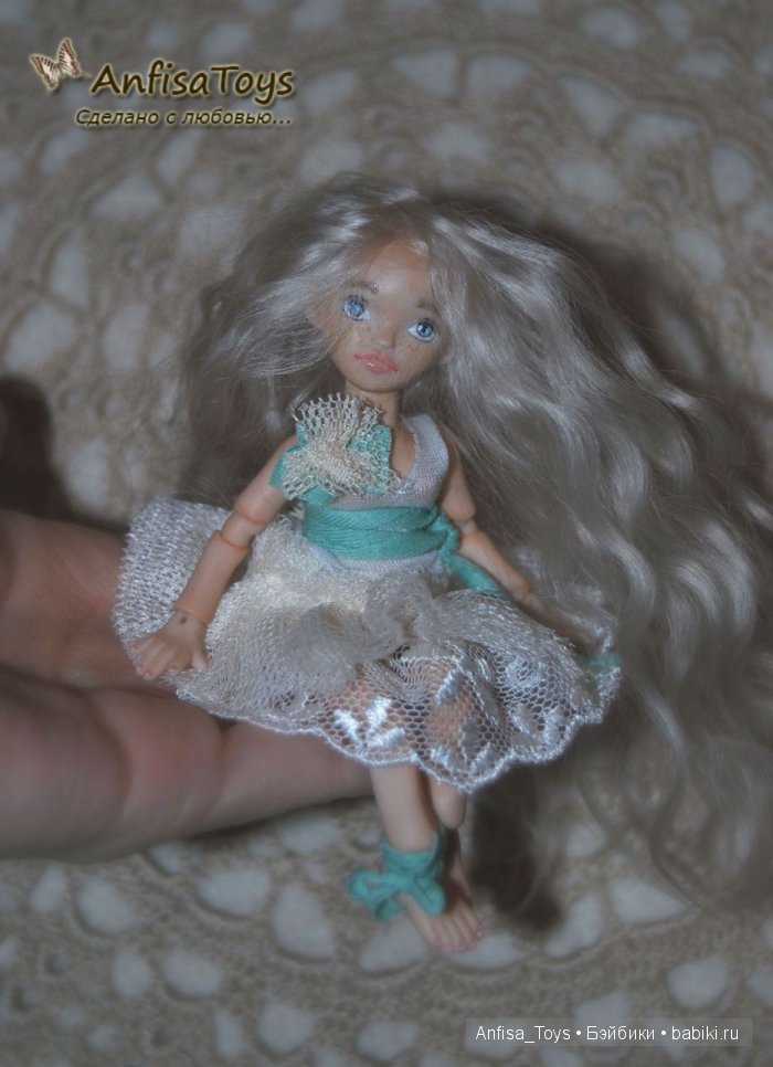 Амели, 11 см. Авторская шарнирная кукла (фото 5)