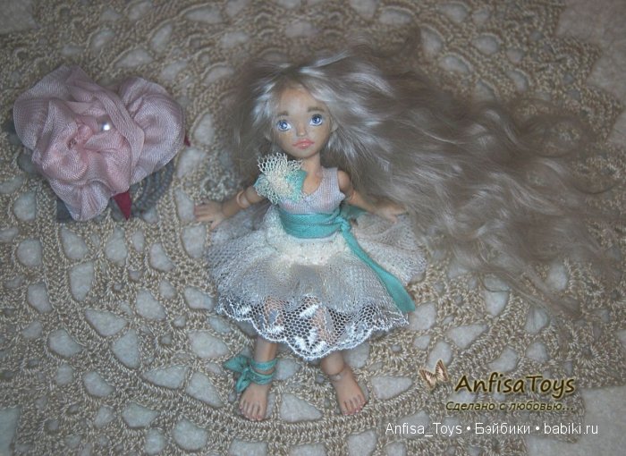 Амели, 11 см. Авторская шарнирная кукла (фото 3)