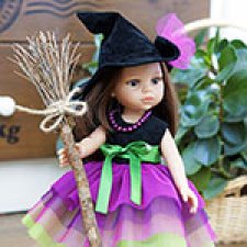 Выкройка костюма ведьмочки для кукол формата Paola Reina 32-34 см