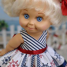 "Морской сарафанчик" - выкройка для фейсинки и диснейки