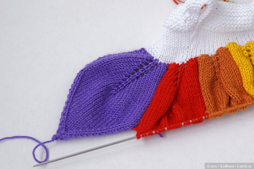 Мастер-класс - платье спицами для Паолок Акварельки (фото 5)