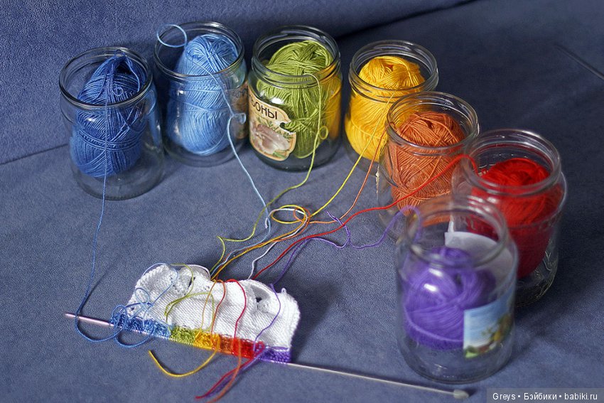 Мастер-класс - платье спицами для Паолок Акварельки (фото 7)