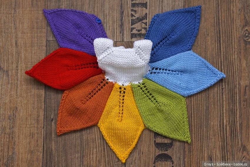 Мастер-класс - платье спицами для Паолок Акварельки (фото 6)