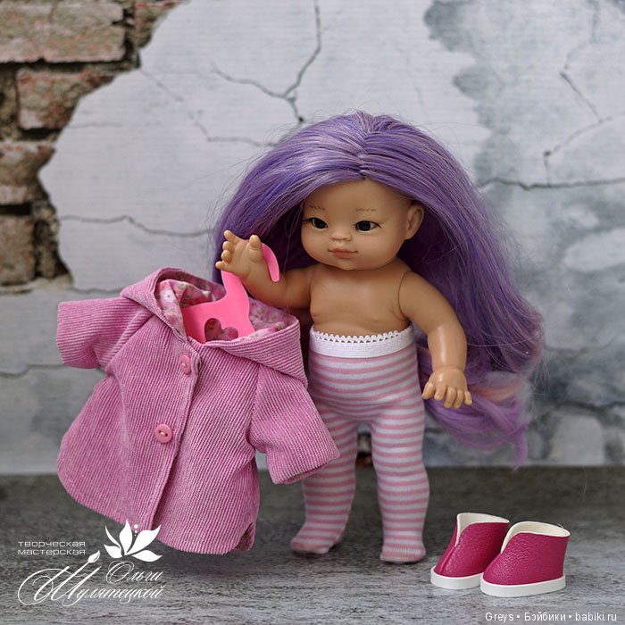 Выкройка пальто, колготок и сапожек для пупса паолитос Паола Рейна (фото 2)