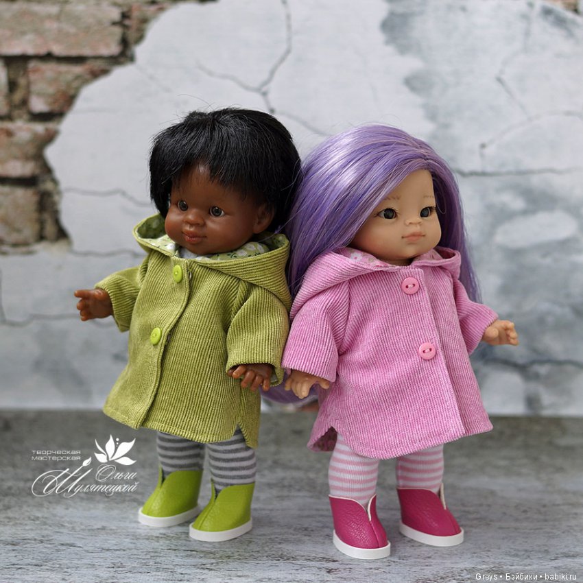Выкройка пальто, колготок и сапожек для пупса паолитос Паола Рейна
