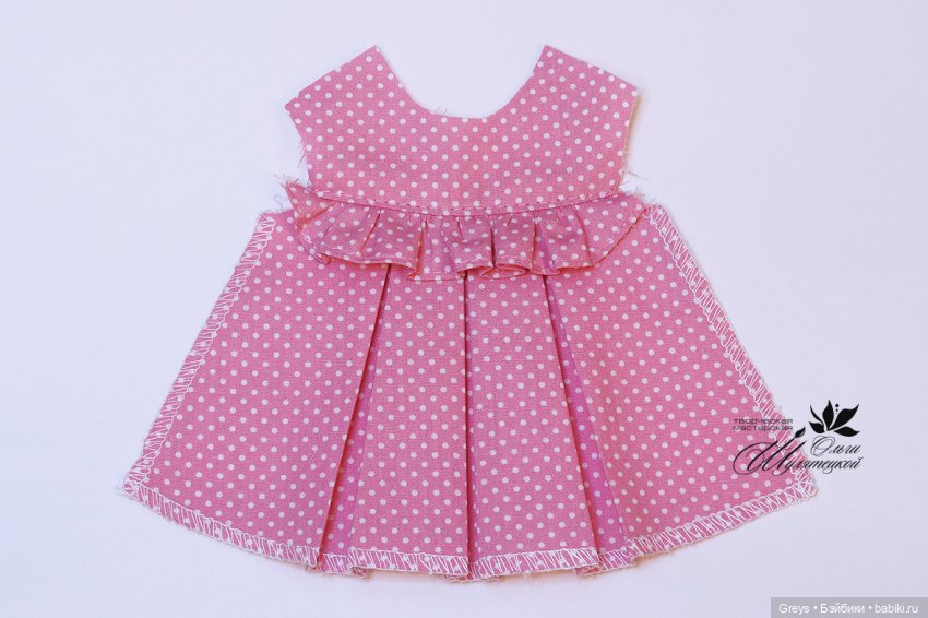 Летнее платье для Мии - выкройка и МК