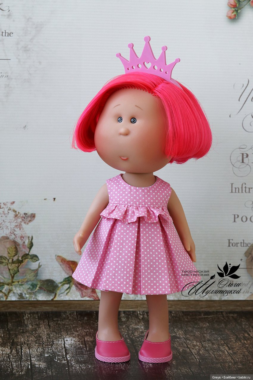 Летнее платье для Мии - выкройка и МК