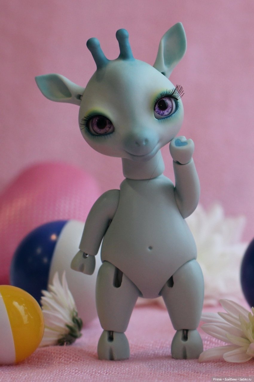 Жирафик - антистресс — Лепка авторских игрушек и папье