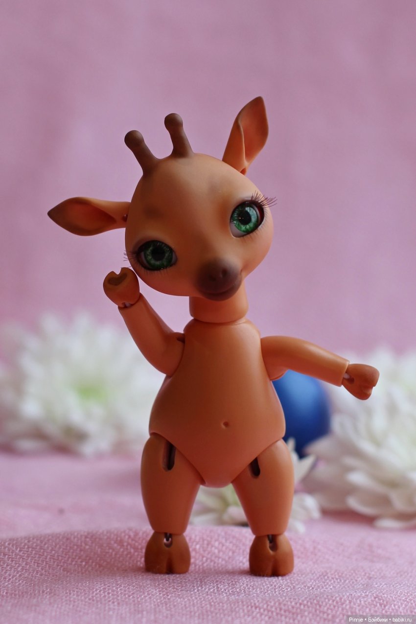 Жирафик - антистресс — Лепка авторских игрушек и папье (фото 3)