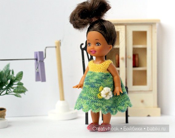 Миниатюрные платьица для Келли куколки 11 см | Бэйбики Миниатюрные платьица для Келли куколки 11 см (фото 2)