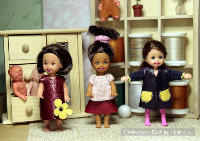 Одежда для куколок из кожи | Бэйбики Одежда для куколок из кожи