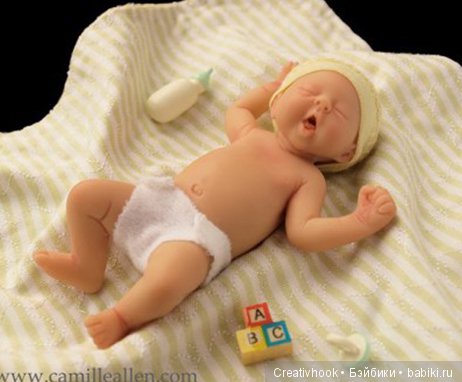 Малыш от Камиллы Аллен — Авторские миниатюрные куклы: лепка (фото 2)