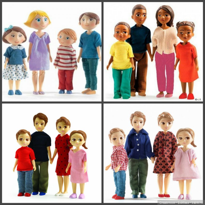 Куколки от Djeco — Разные шарнирные куклы (не БЖД): редкие