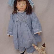 Шарнирное крепление в куклах и фигурках Schoenhut.