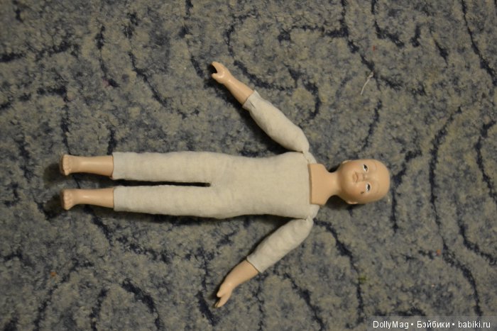 Реставрация Пьеро — Ремонт и реставрация фарфоровых кукол: склейка (фото 8)