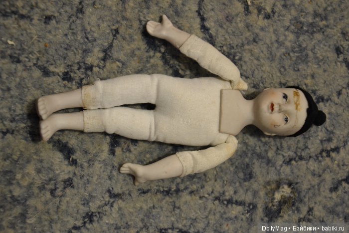 Реставрация Пьеро — Ремонт и реставрация фарфоровых кукол: склейка (фото 2)