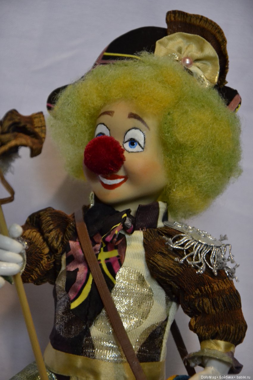 Клоун — Реставрация и преображение кукол: ремонт (фото 4)