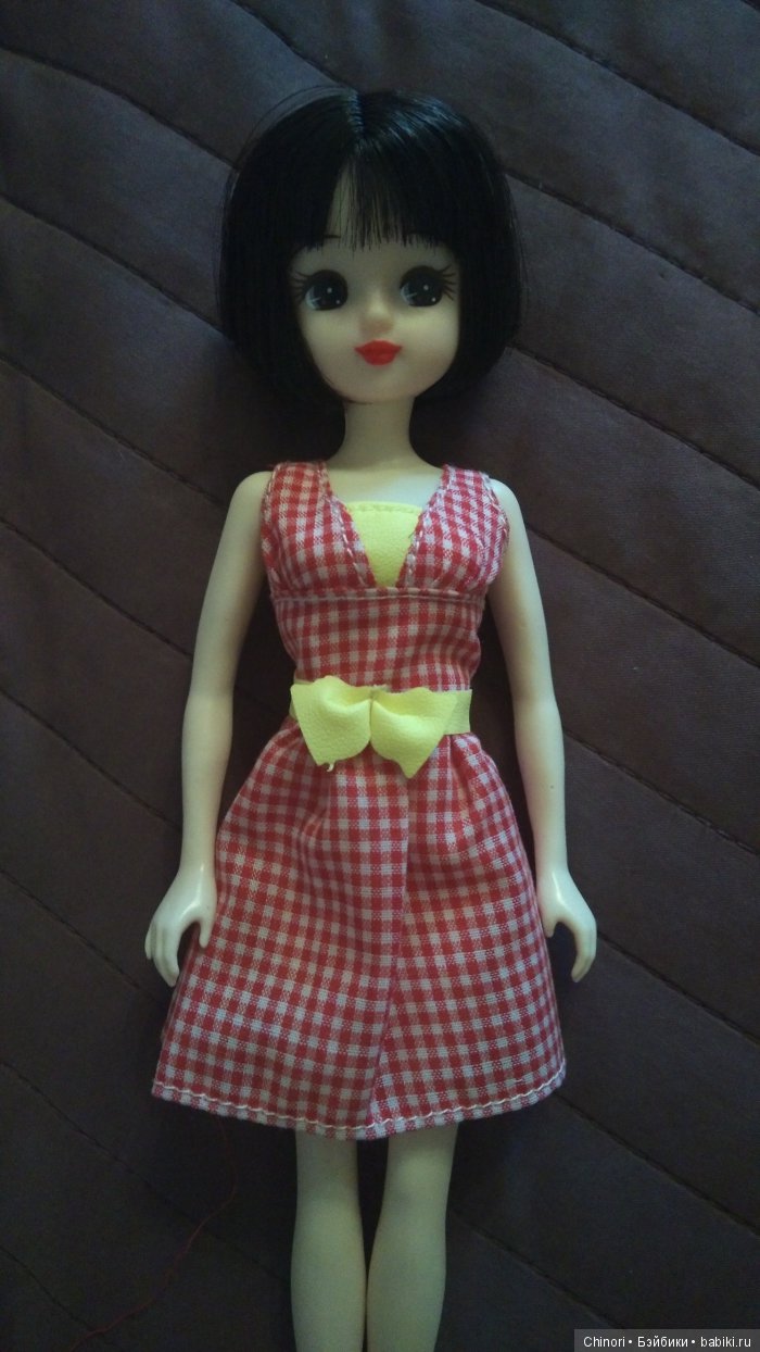 Licca full black hair