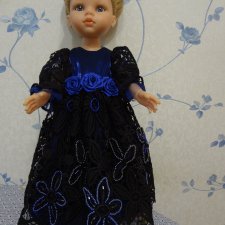 Платье для кукол Паола Рейна 32-34 см Россыпь ночи!
