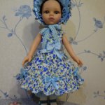Платье для куклы Paola Reina 32-34 см Незабудка!