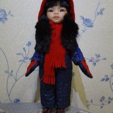 Комбинезон варежки шарф куклам Paola Reina 32-34 см