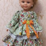 Распродажа 1200 рублей! Платье куклы Paola Reina 32 - 34 см Утренняя свежесть