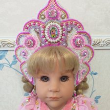 Новинки: Кокошники из бисера-2