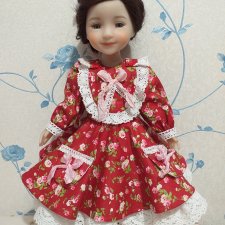 Распродажа 1650 рублей! Платье, сарафан и штанишки куклам Ruby Red 37 см  Красивая