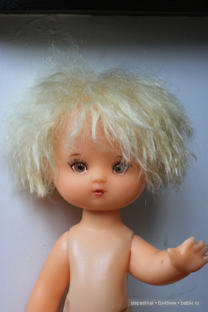 Экспериментальный ООАК старой советской куклы (фото 10)