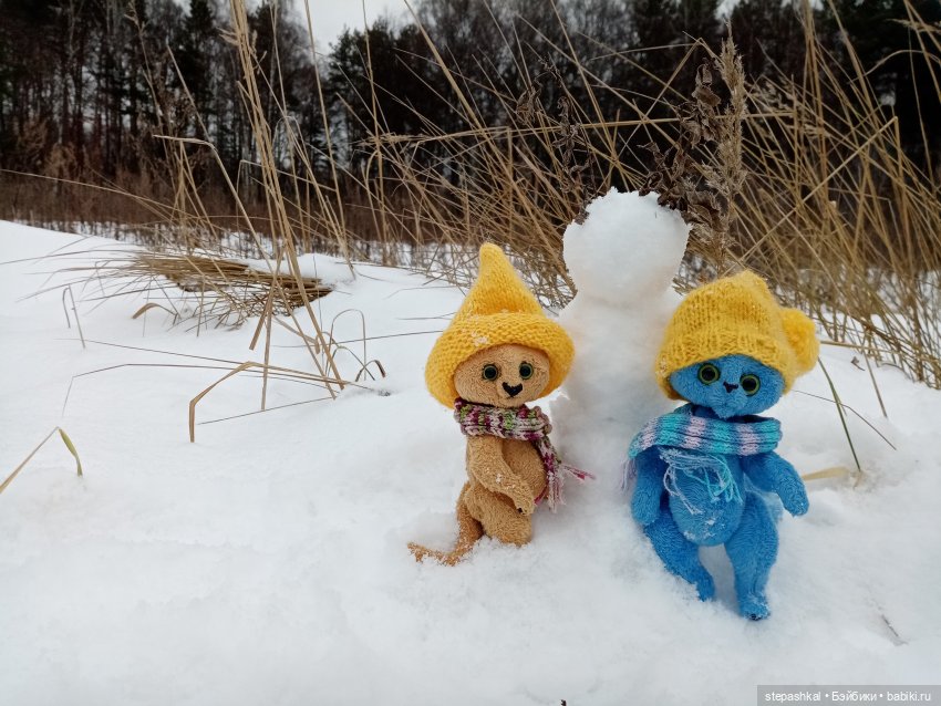 Три кота и один Такс — Домашние фото авторских игрушек: Тедди