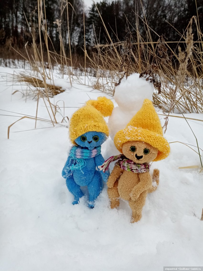 Три кота и один Такс — Домашние фото авторских игрушек: Тедди