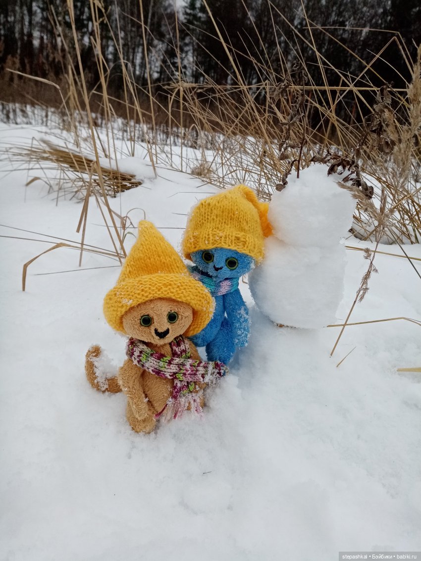 Три кота и один Такс — Домашние фото авторских игрушек: Тедди