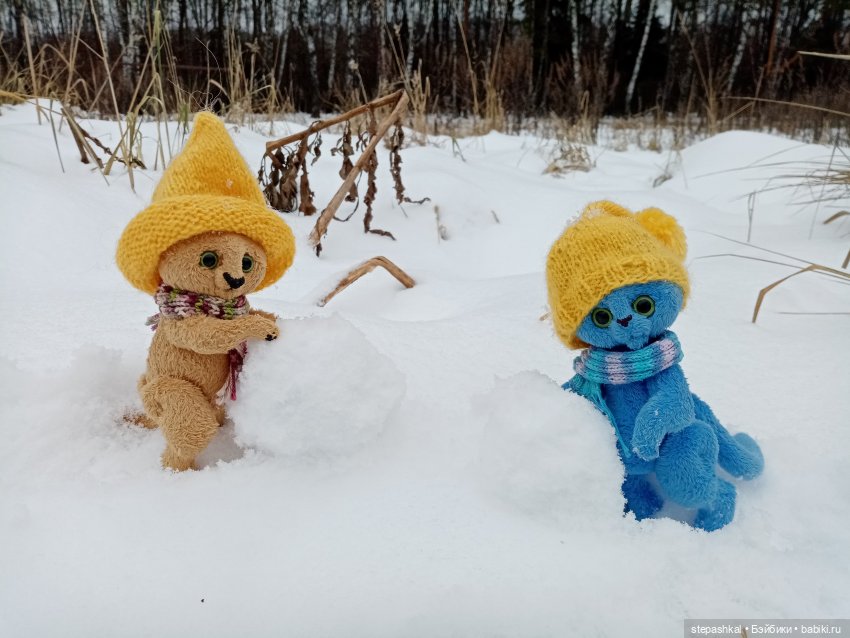 Три кота и один Такс — Домашние фото авторских игрушек: Тедди