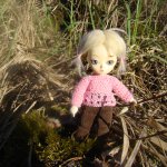 Про серьёзную малышку. Кука первый раз гуляла в лесу