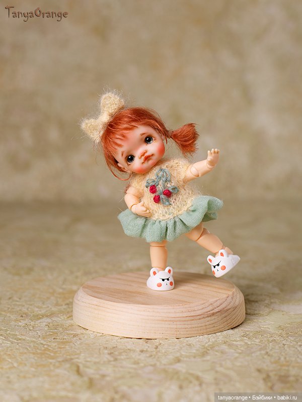 Малышка на теле мини YMY — Авторские миниатюрные куклы: лепка