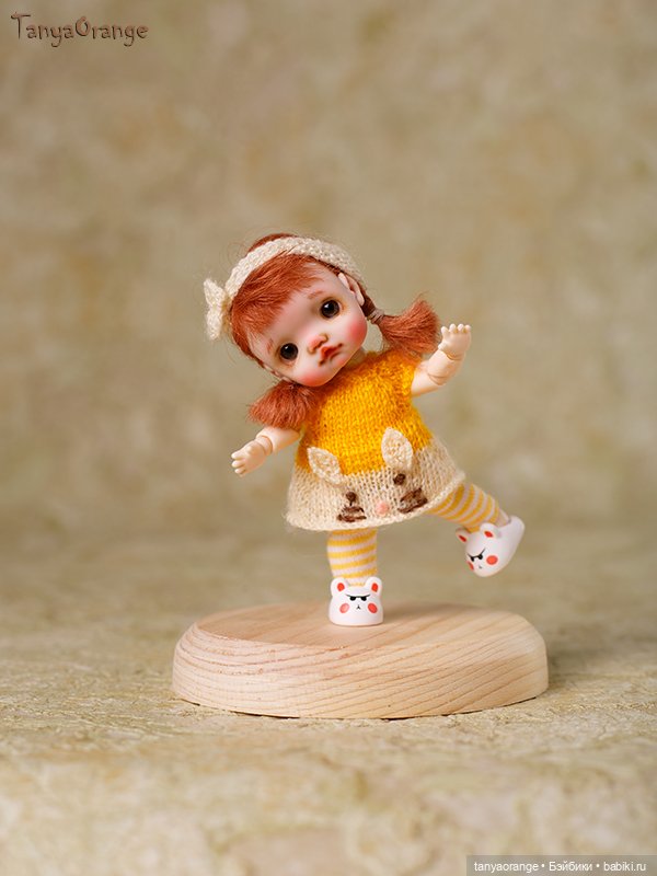 Малышка на теле мини YMY — Авторские миниатюрные куклы: лепка
