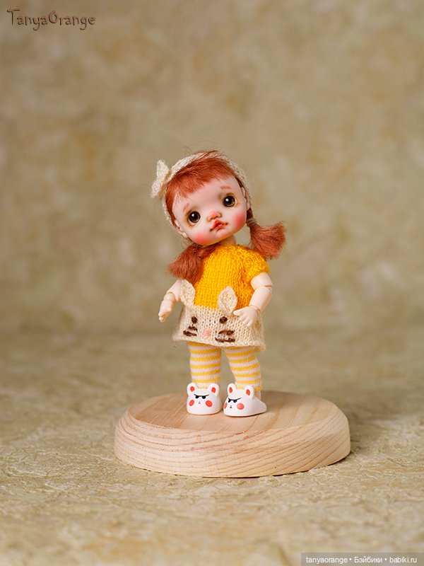 Малышка на теле мини YMY — Авторские миниатюрные куклы: лепка (фото 7)