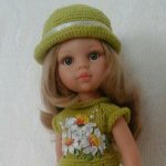 Цветы и бабочка. Новые наряды для кукол.