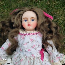 Новая восковая куколка по мотивам антикварных