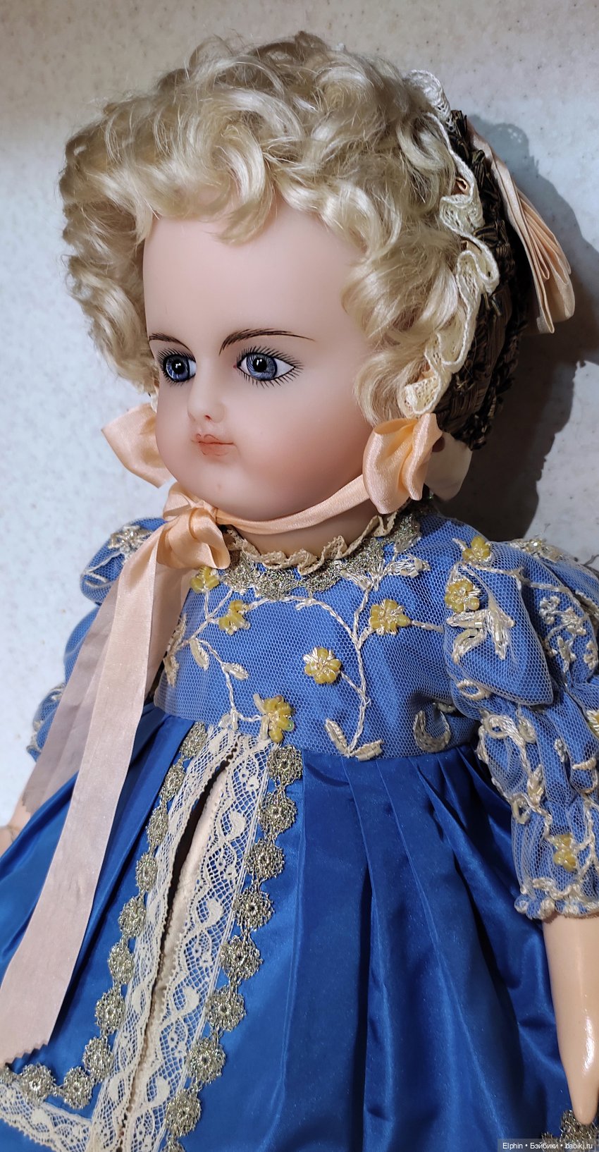 Одна из моих новых работ. Восковая кукла-реплика антикварного Schmitt et Fils