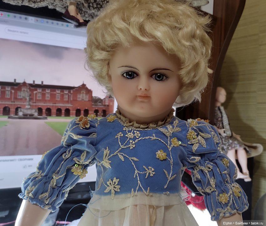 Одна из моих новых работ. Восковая кукла-реплика антикварного Schmitt et Fils