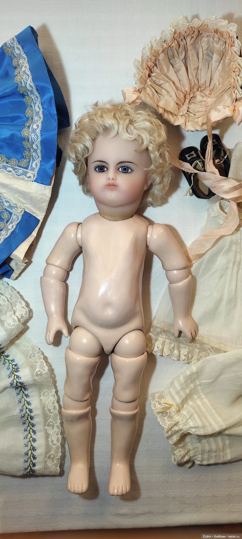 Одна из моих новых работ. Восковая кукла-реплика антикварного Schmitt et Fils