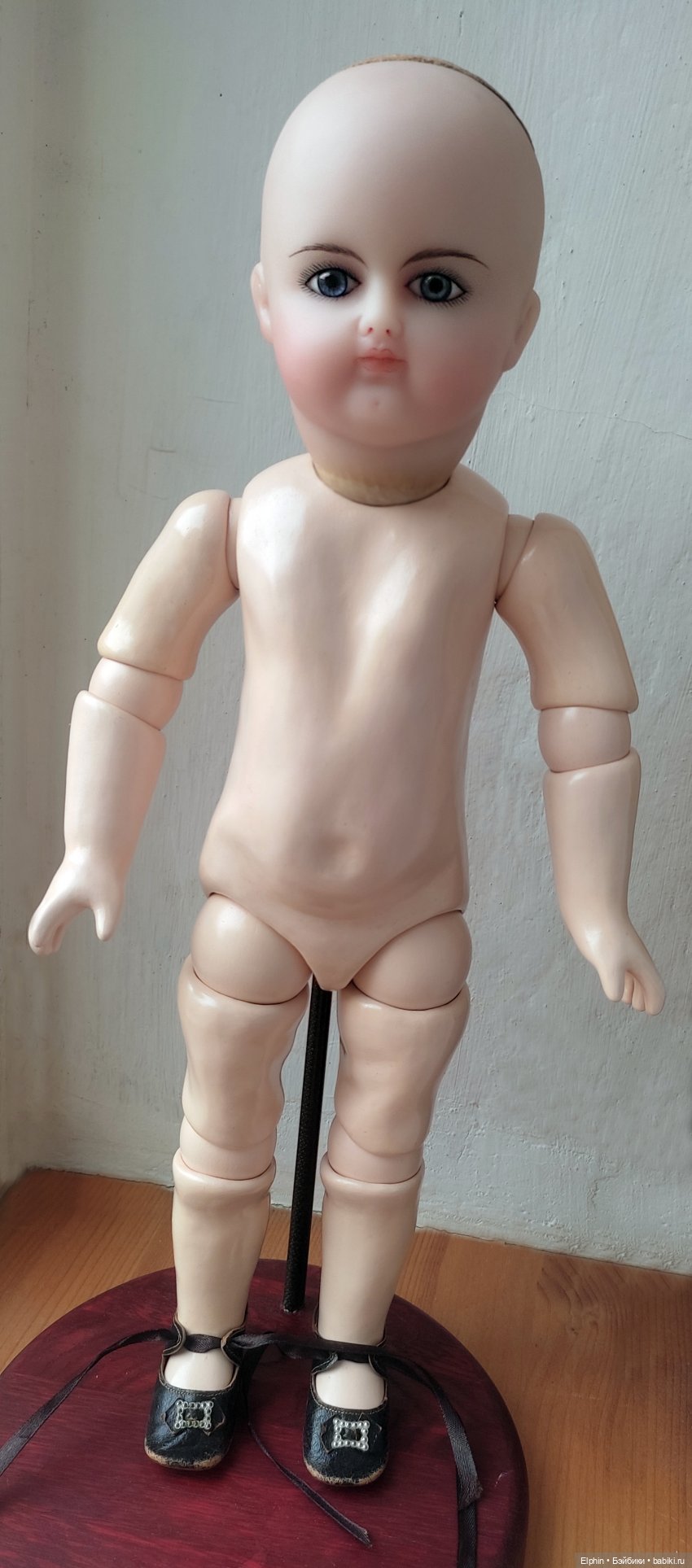 Одна из моих новых работ. Восковая кукла-реплика антикварного Schmitt et Fils (фото 8)