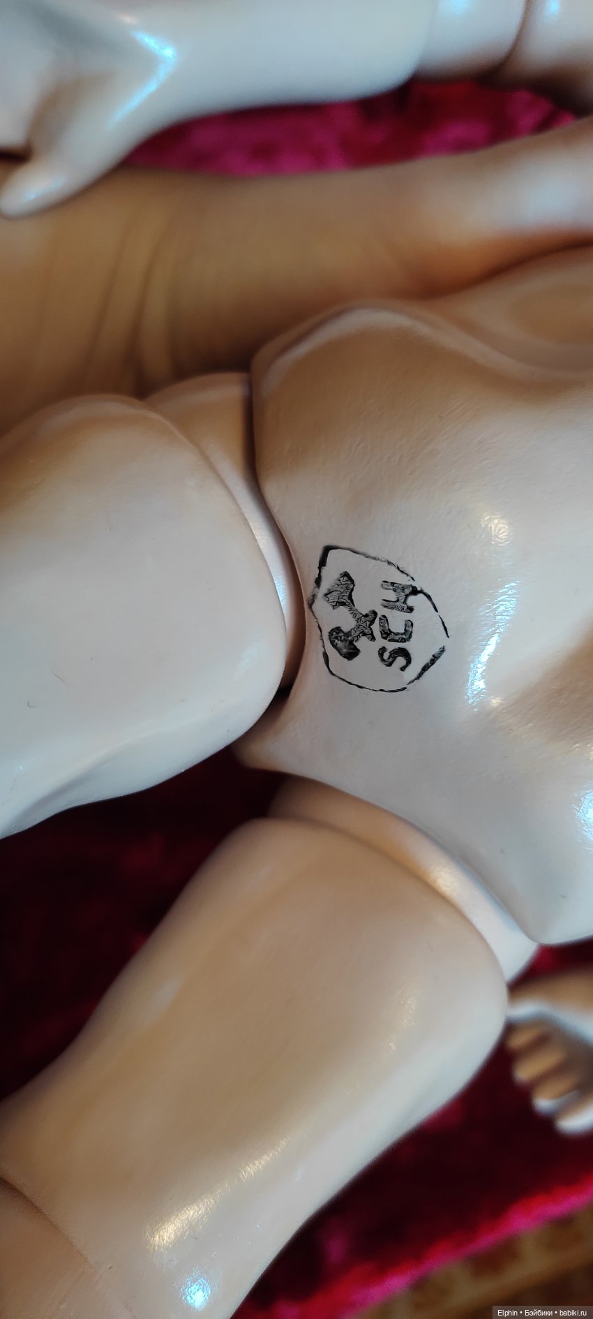 Одна из моих новых работ. Восковая кукла-реплика антикварного Schmitt et Fils (фото 7)