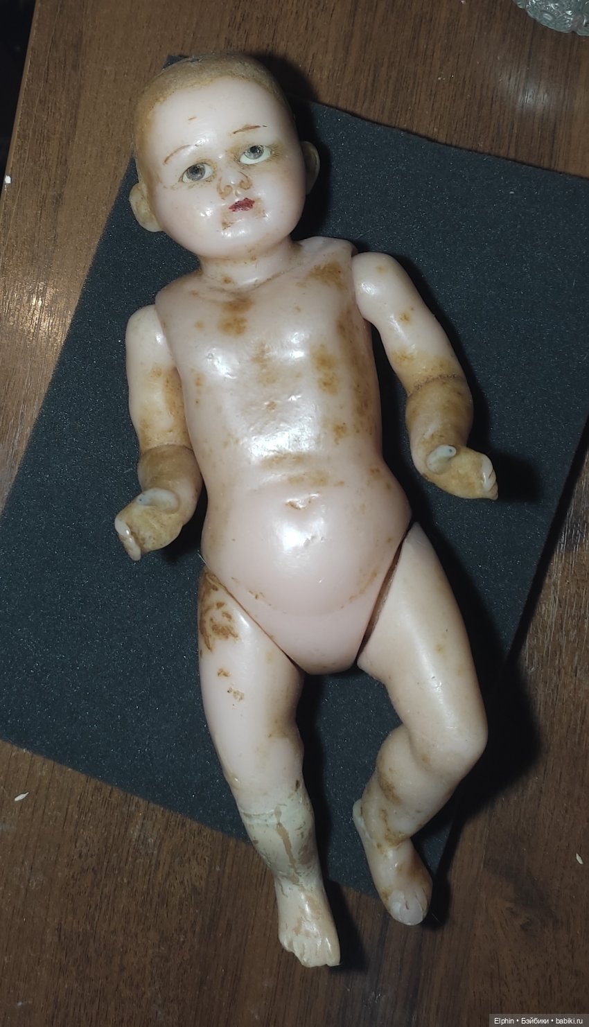 Реставрация цельнолитой восковой куклы