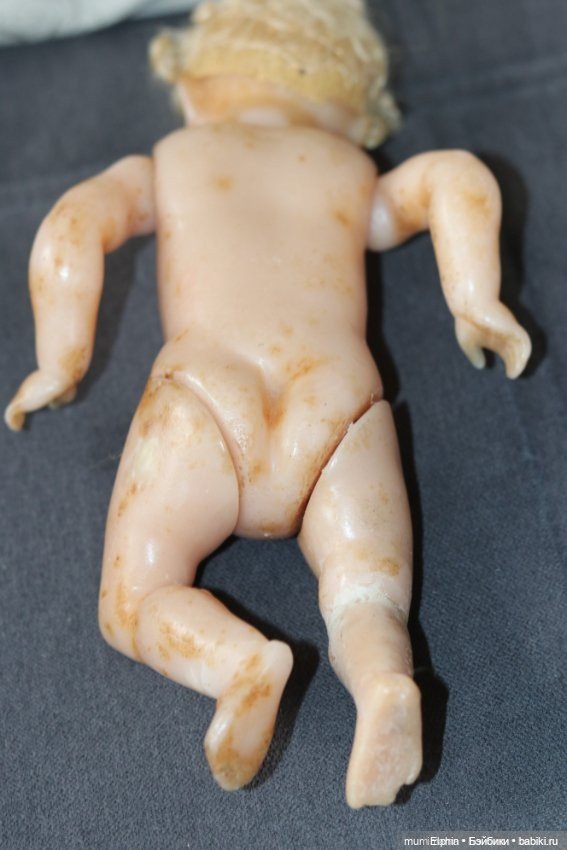 Реставрация цельнолитой восковой куклы