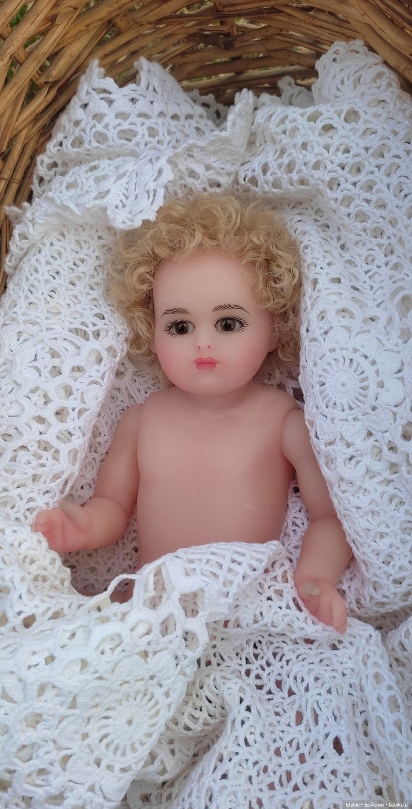 Реставрация цельнолитой восковой куклы