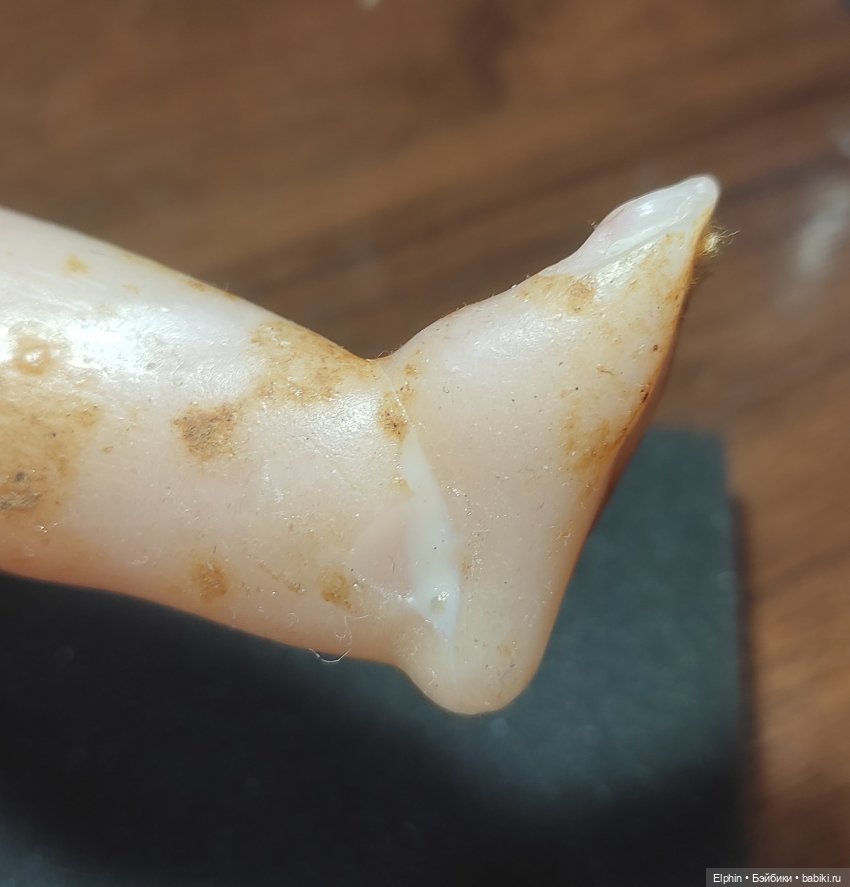 Реставрация цельнолитой восковой куклы