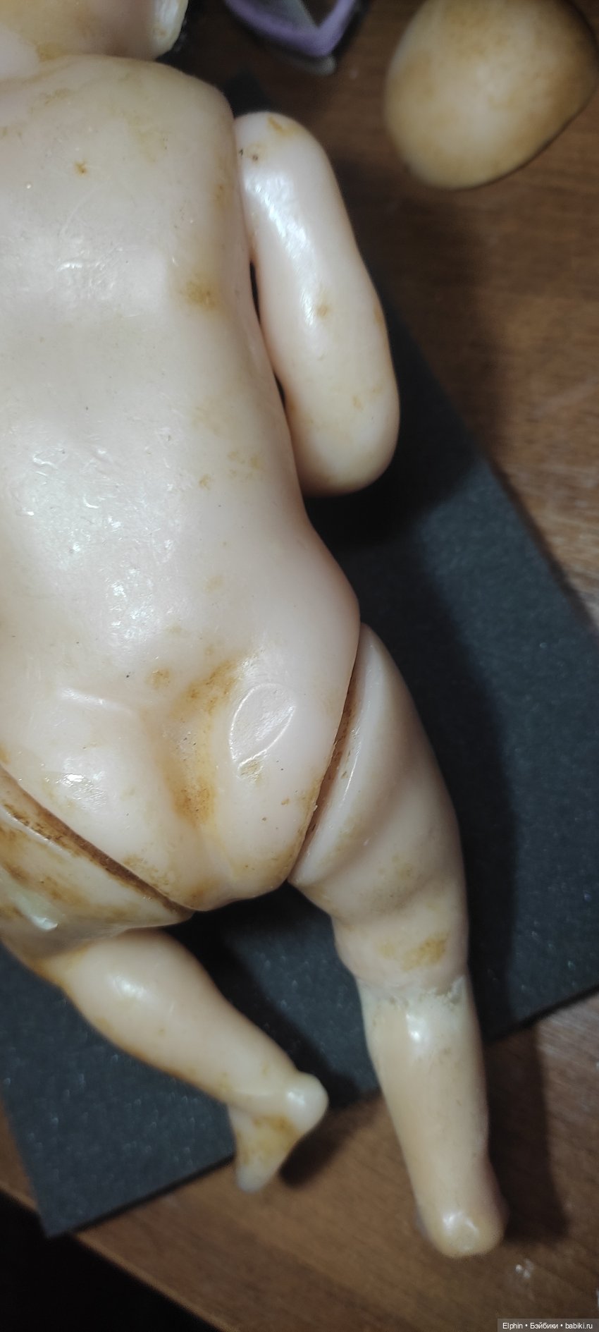 Реставрация цельнолитой восковой куклы (фото 2)