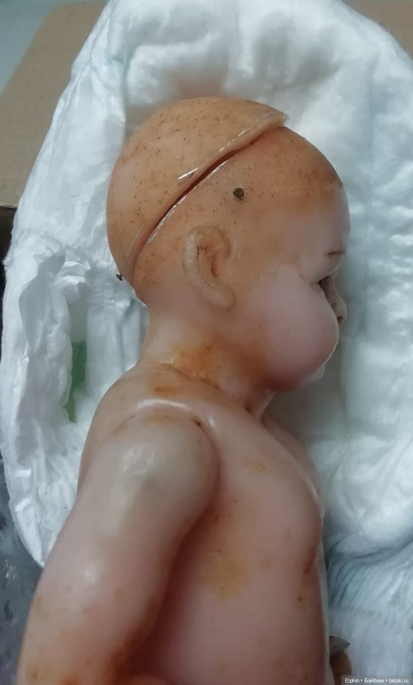 Реставрация цельнолитой восковой куклы (фото 3)